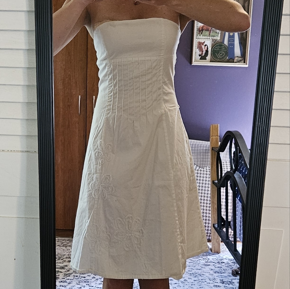 White Strapless